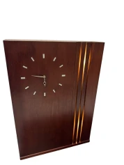 Art Deco Cabinet or Dry Bar with Clock, 1930s